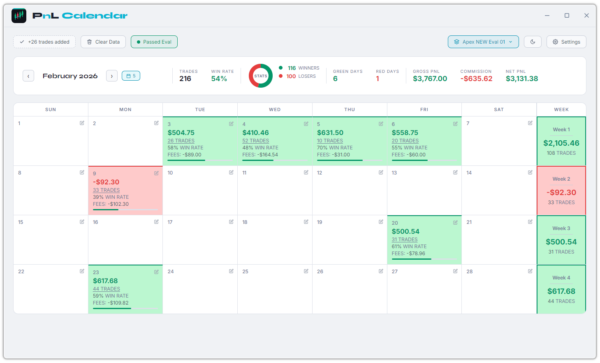 Light Mode Calendar