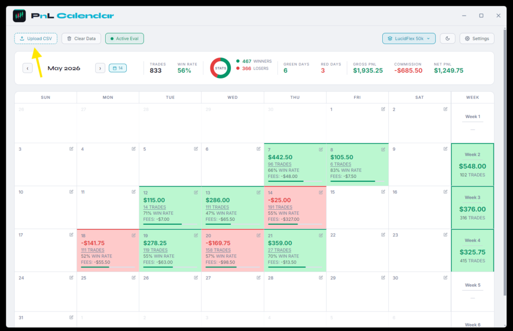 Import Trades into App