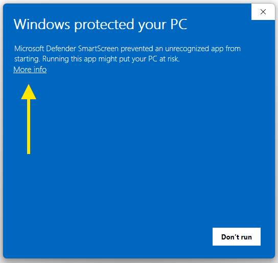 Download Warning